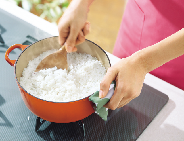 お鍋を使ったご飯の炊き方
