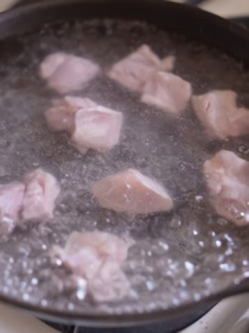 鶏肉の下茹で