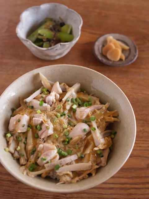 根菜たっぷりの親子丼