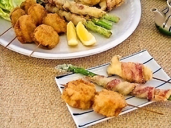 「わいわい串揚げ・3種」