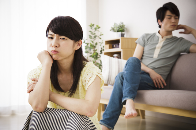 喧嘩中の夫婦